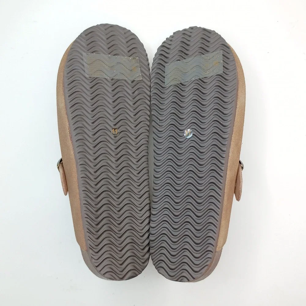 Khombu Damian Mule Men Size 11 Taupe Suede Cork Insole Slip On Clog 1967247